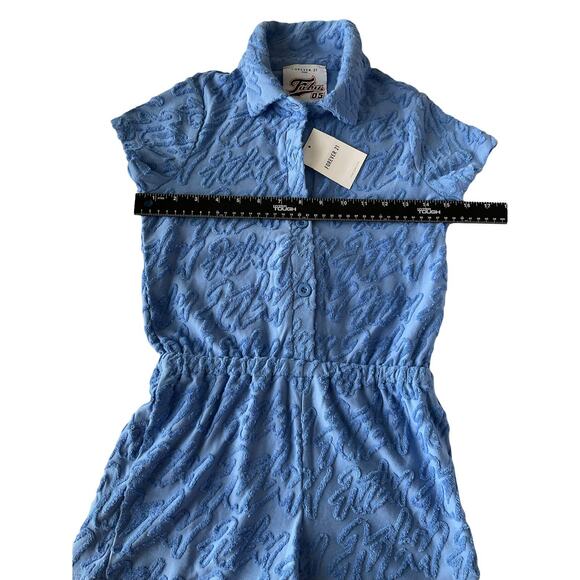 Romper Knit Text Print Forever 21 X FUBU‎ Girls 9/10 NWT - Picture 4 of 7